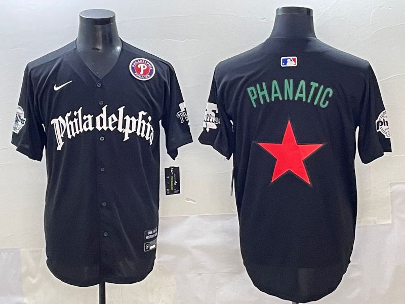 Men 2025 Philadelphia Phillies Blank Black Five generations Joint Name Nike MLB Jersey style 2->philadelphia phillies->MLB Jersey